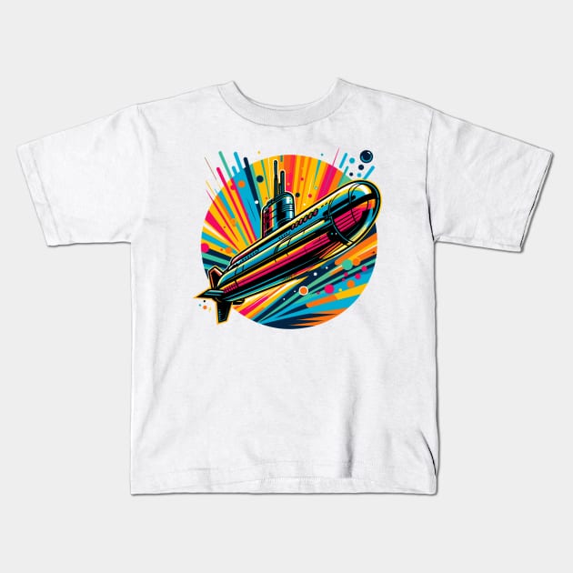 Submarine Kids T-Shirt by Vehicles-Art